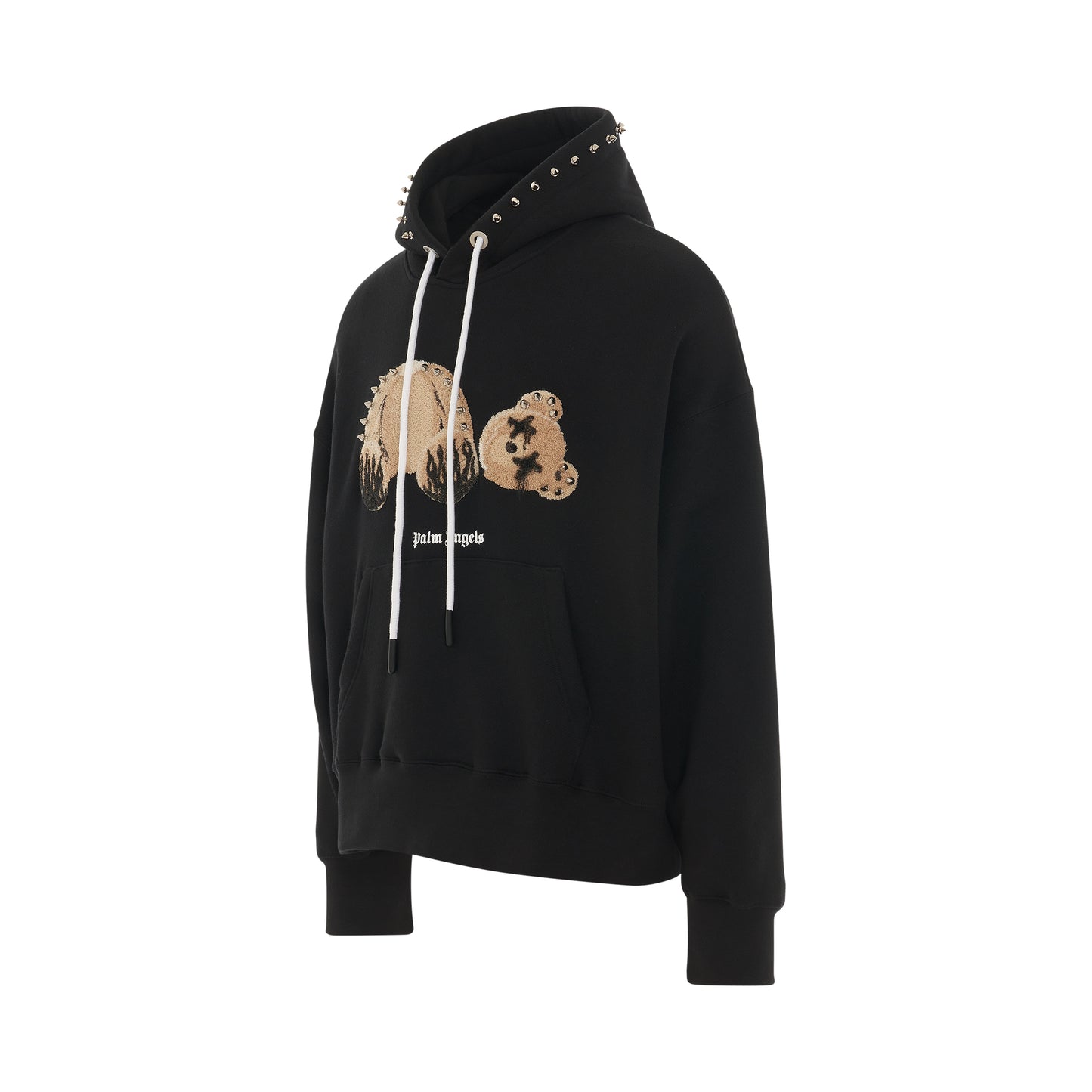 PA Punk Bear Hoodie in Black/Brown