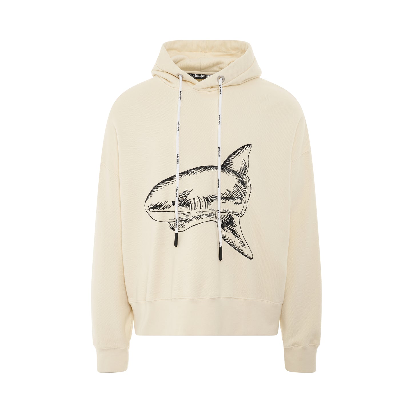 Split Shark Hoodie in Butter/Black