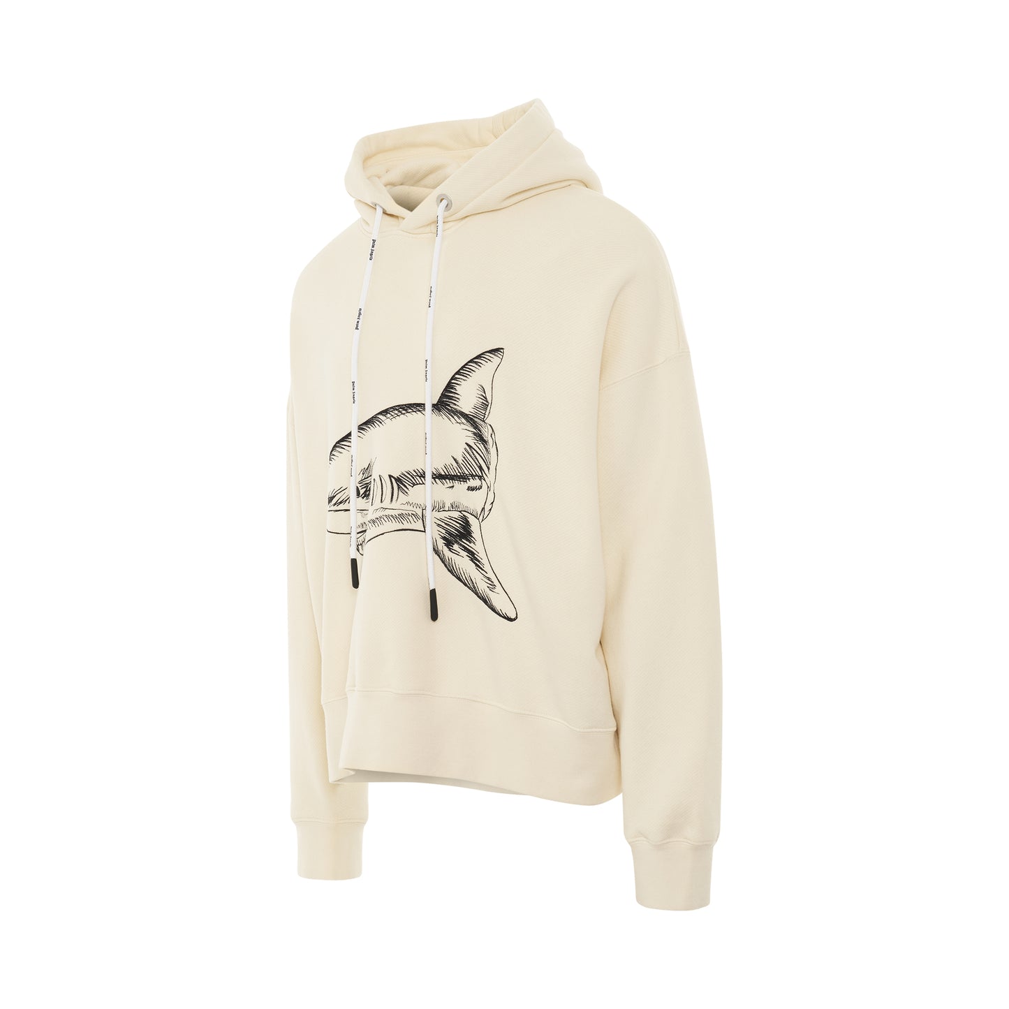 Split Shark Hoodie in Butter/Black