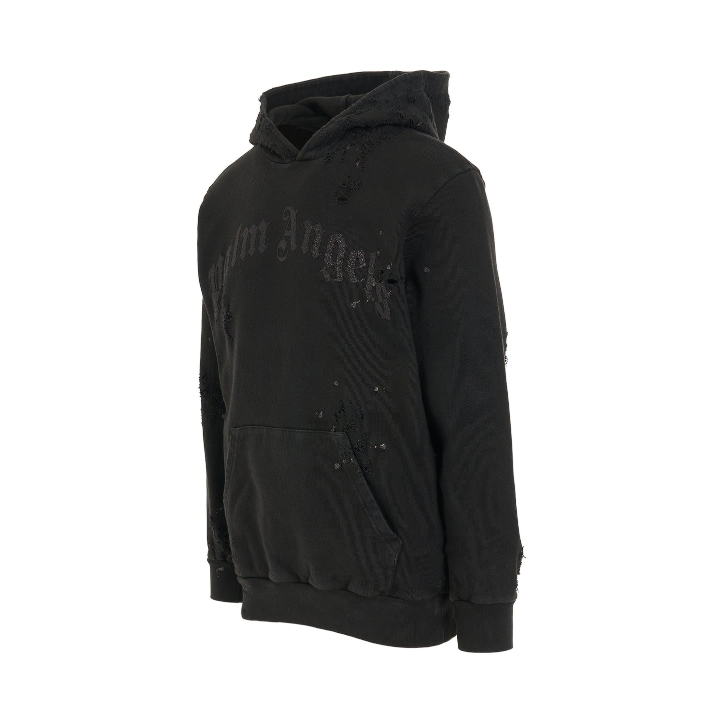 GD Glittered Logo Hoodie in Black