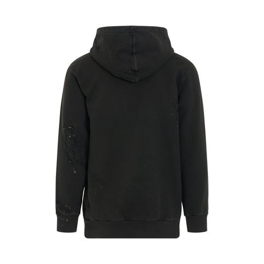 GD Glittered Logo Hoodie in Black