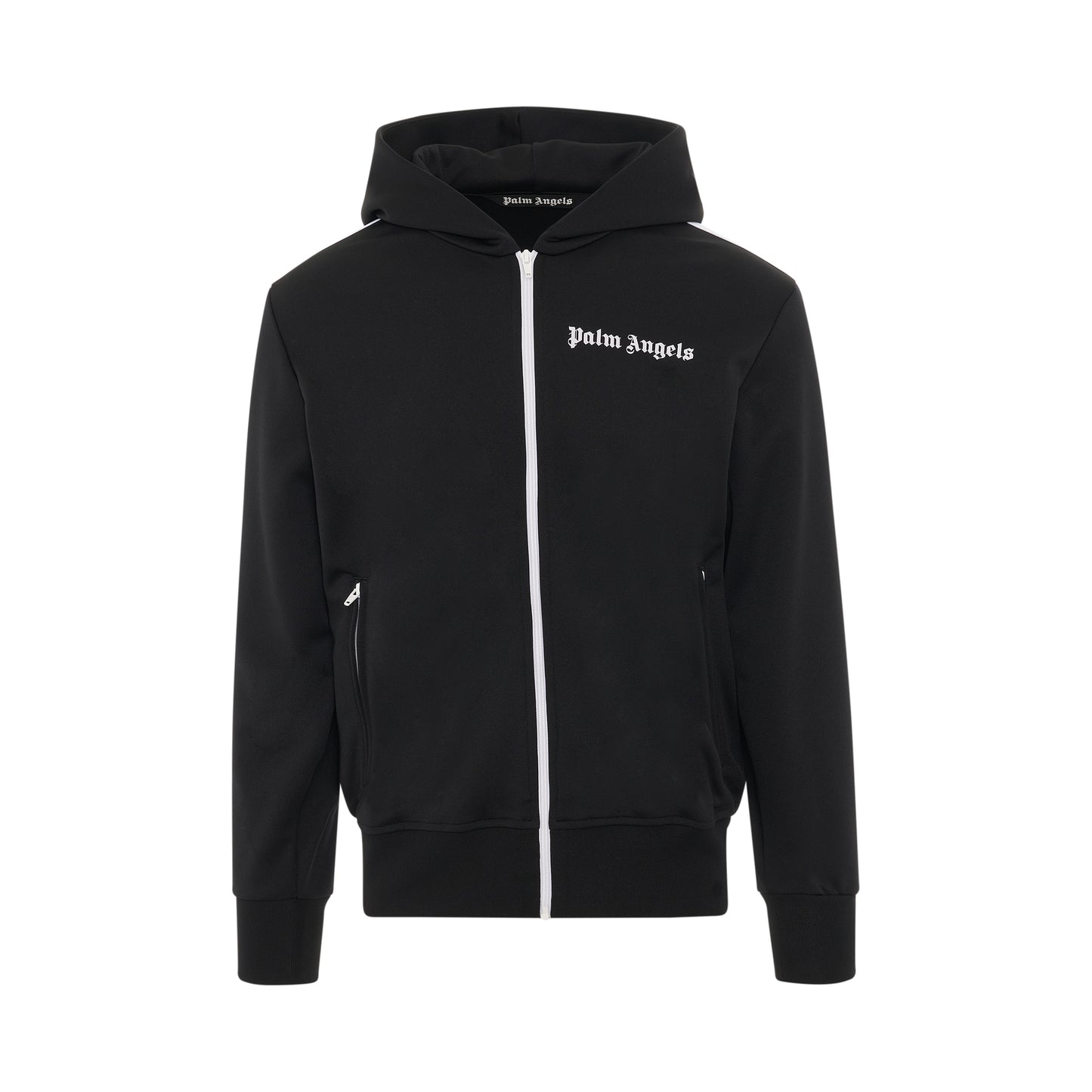 Track Hoodie in Black/White