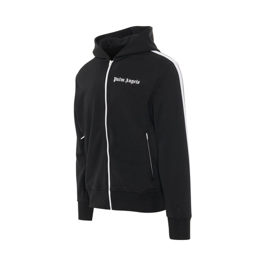 Track Hoodie in Black/White