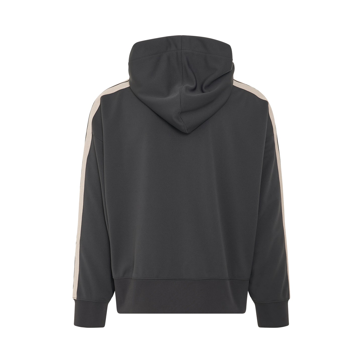 Classic Track Hoodie in Dark Grey/Off White