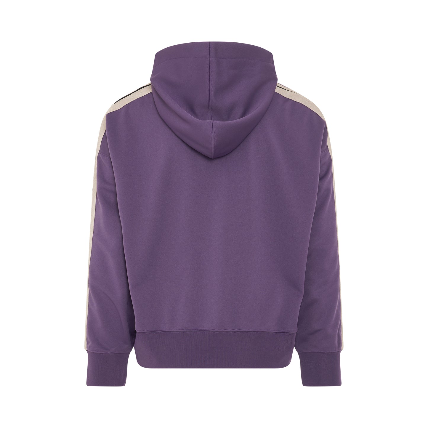 Track Hoodie in Purple/Off White