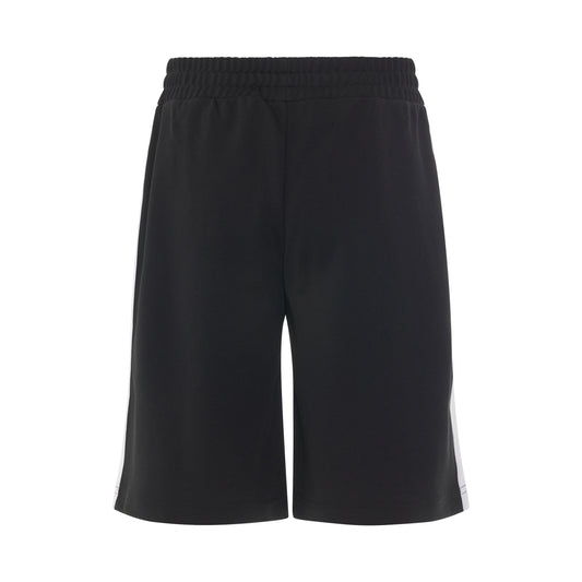 Classic Track Shorts in Black/White