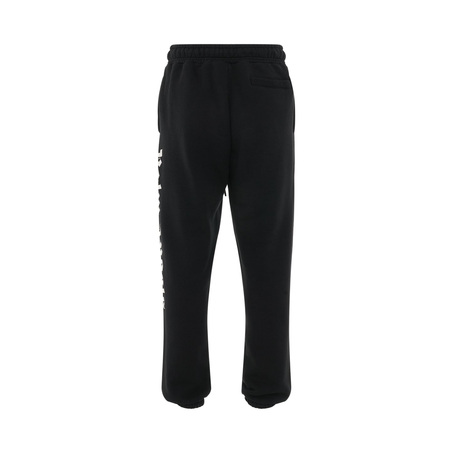 Side Logo Sweatpant in Black/White