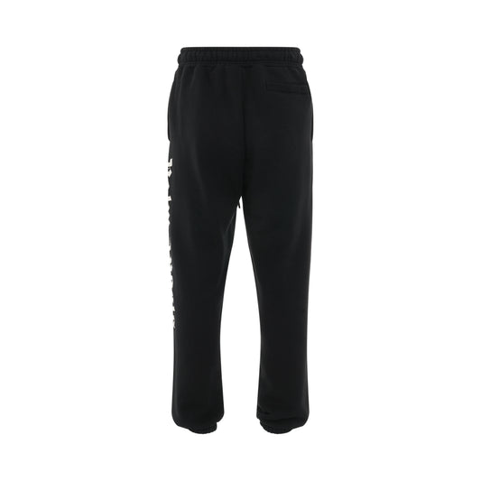 Side Logo Sweatpant in Black/White