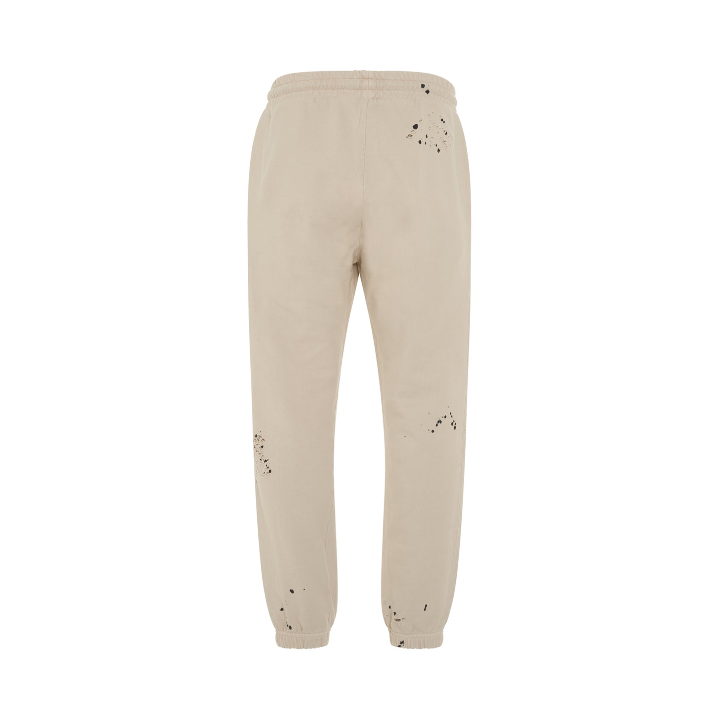 GC Glittered Logo Sweatpants in Off White/Black