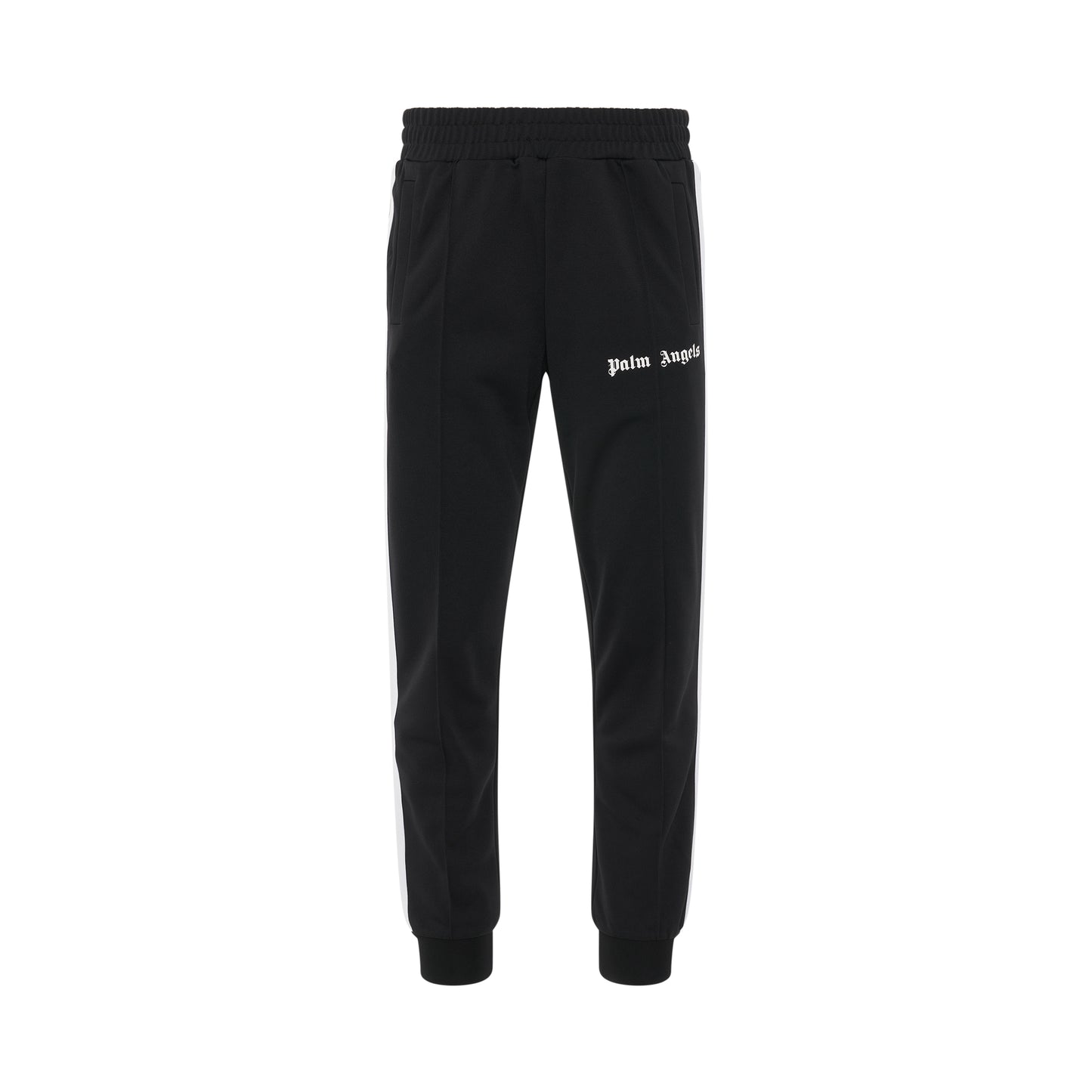 Ankle Rib Track Pants in Black/White