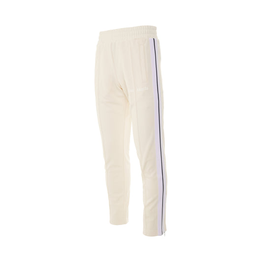 PA Slim Track Pants in Off White/White