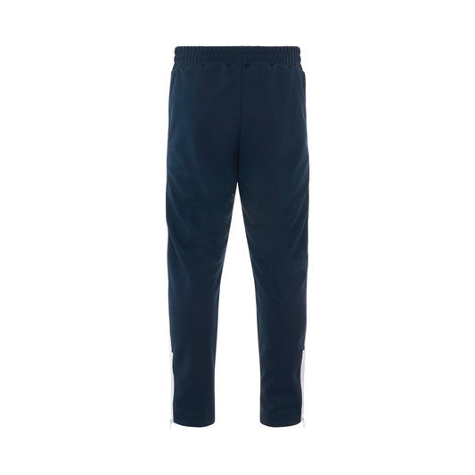 PA Slim Track Pants in Navy Blue/White