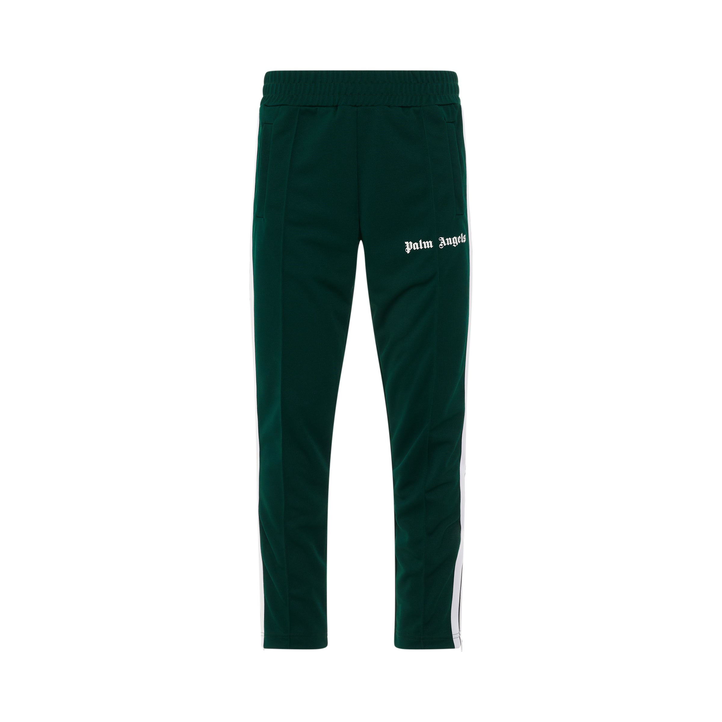 PA Slim Track Pants in Green/White