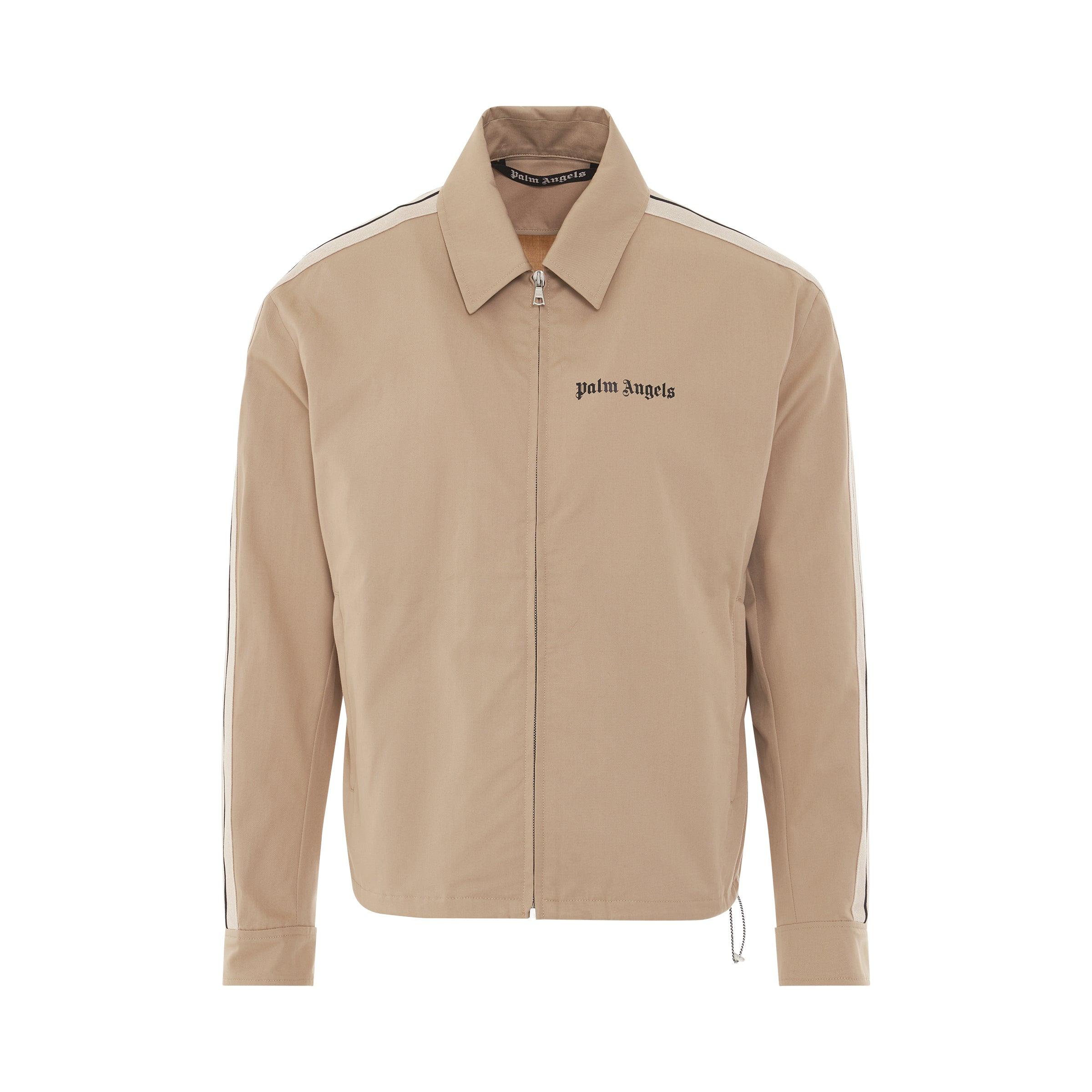 Logo Coach Jacket in Beige/Black