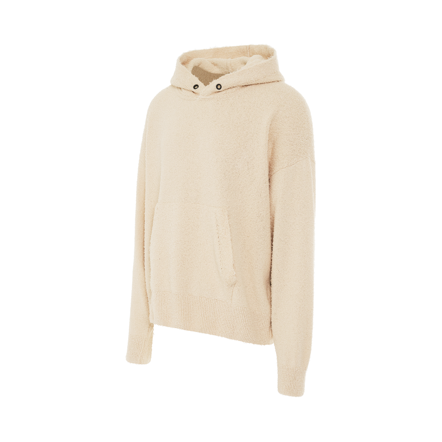 Knitted Hoodie in Off White