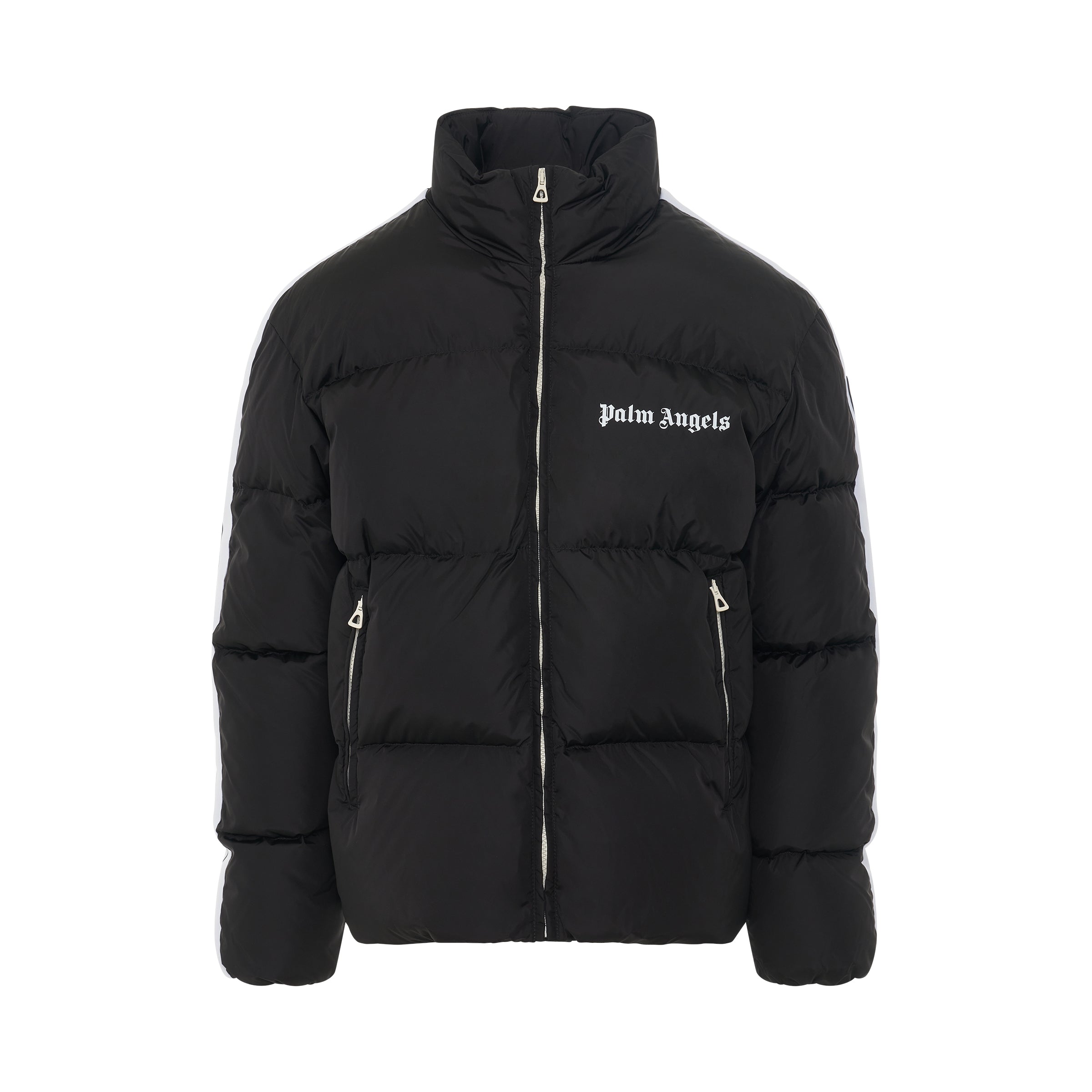 Classic Track Down Jacket in Black/White