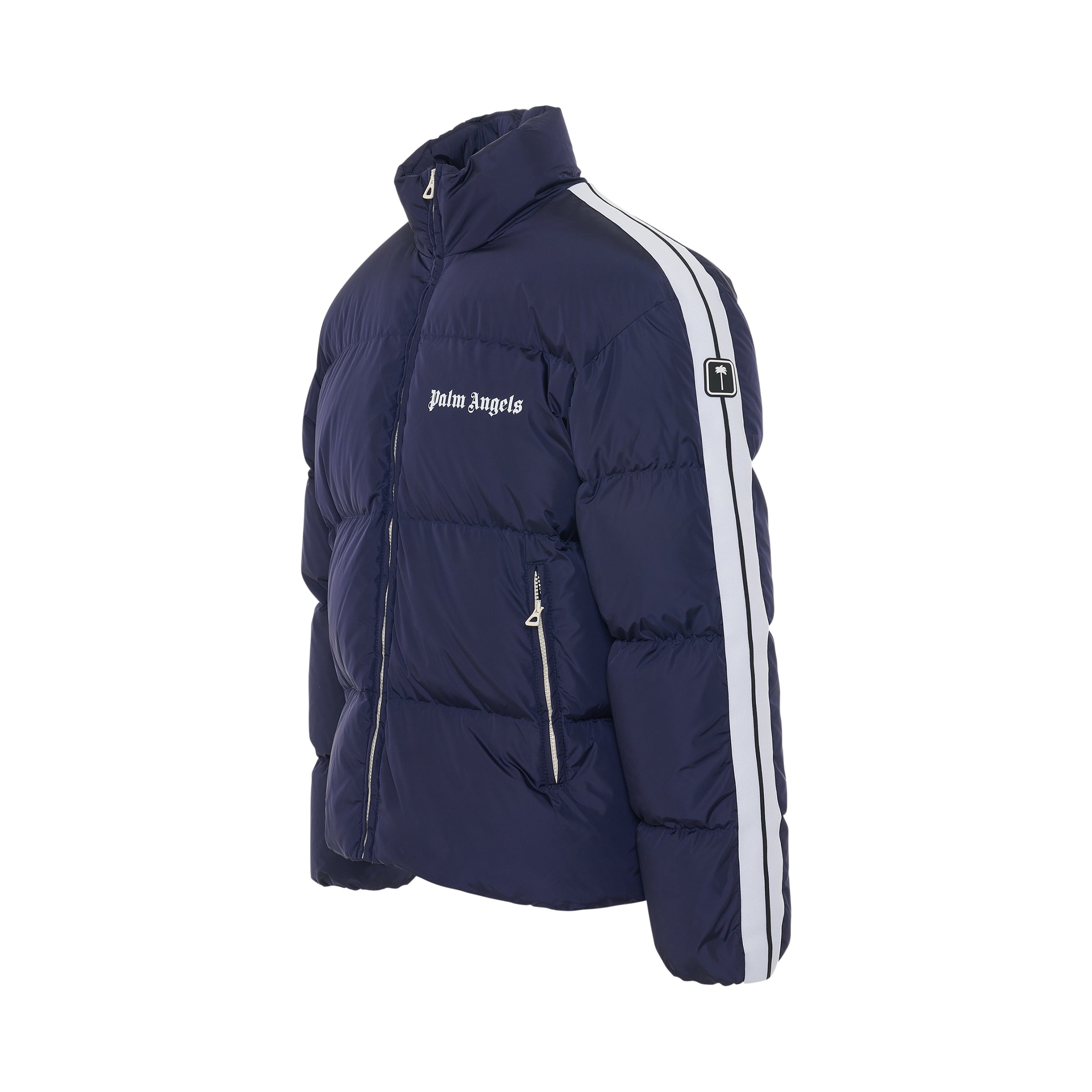 PALM ANGELS Classic Track Down Jacket in Navy Blue/White – MARAIS