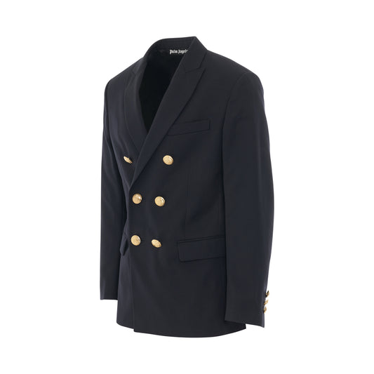 Double Breasted Blazer in Navy Blue