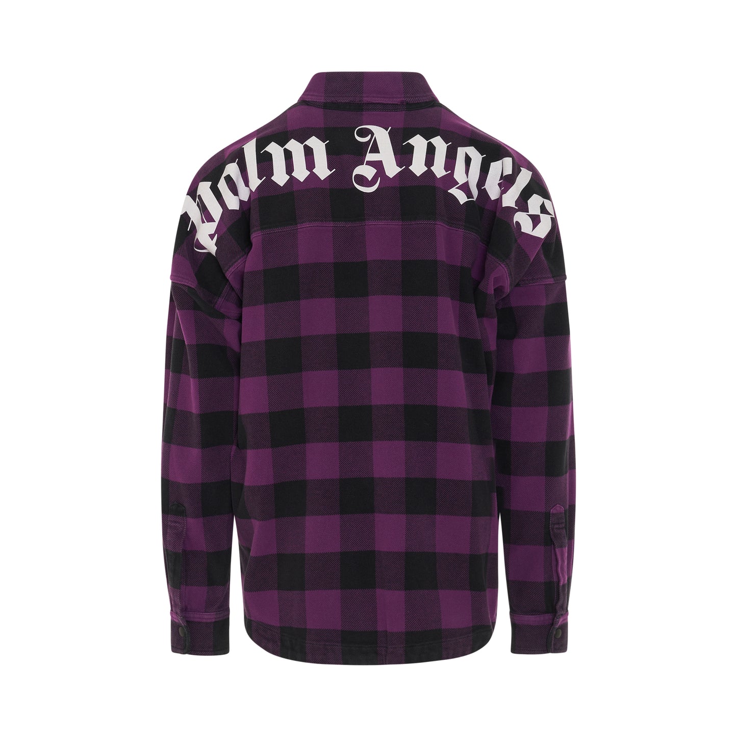 Classic Logo Overshirt in Purple/White