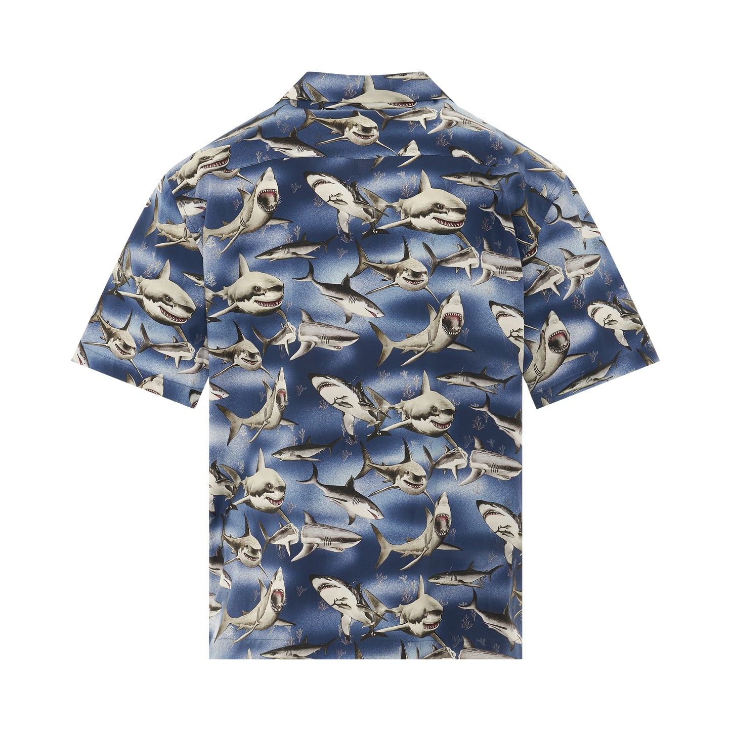 Sharks Bowling Shirt in Blue/Black