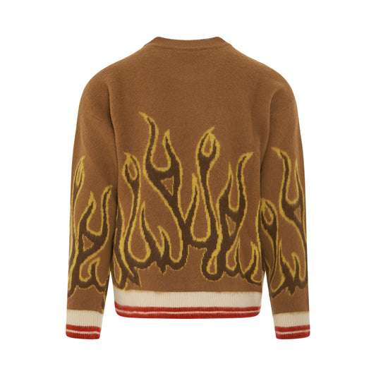 Burning Knit Sweater in Nuts/Yellow