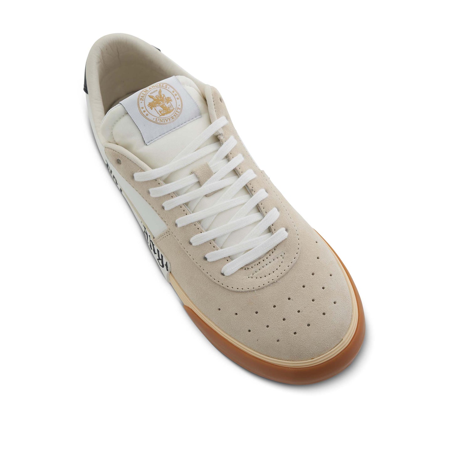 New Vulcanized Suede And Calf Sneaker in White