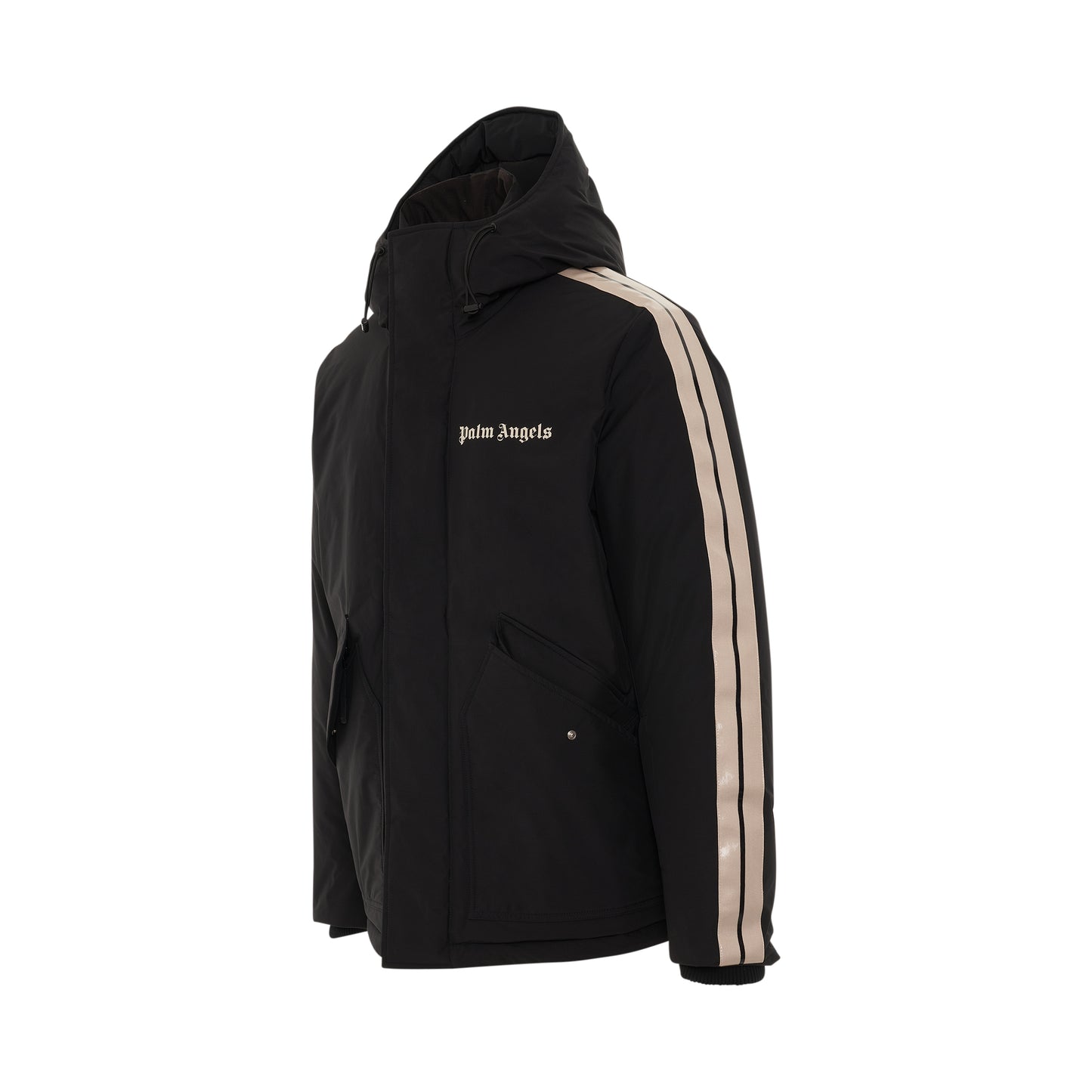 Track Ski Jacket in Black/White