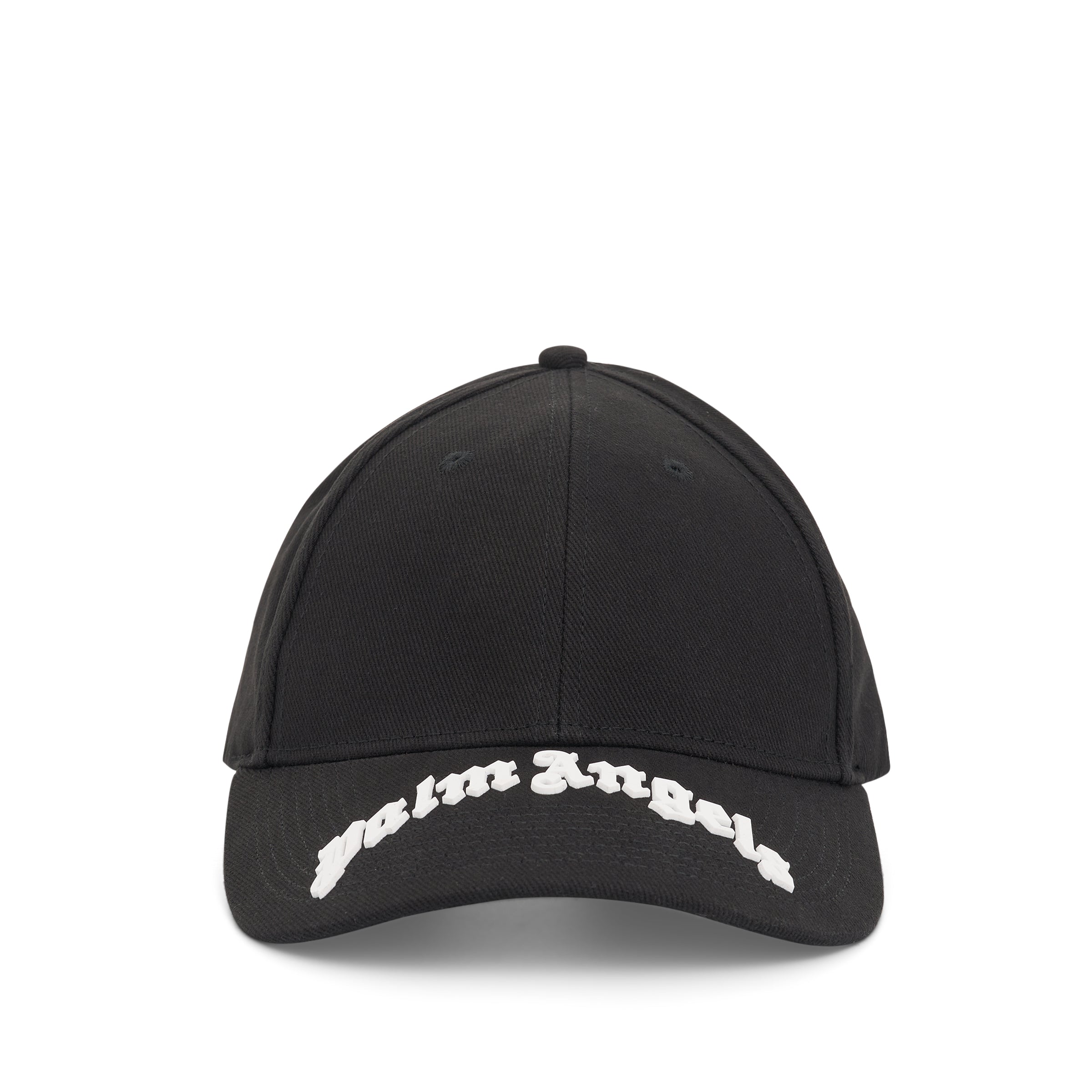 Curved PA Logo Cap in Black/White