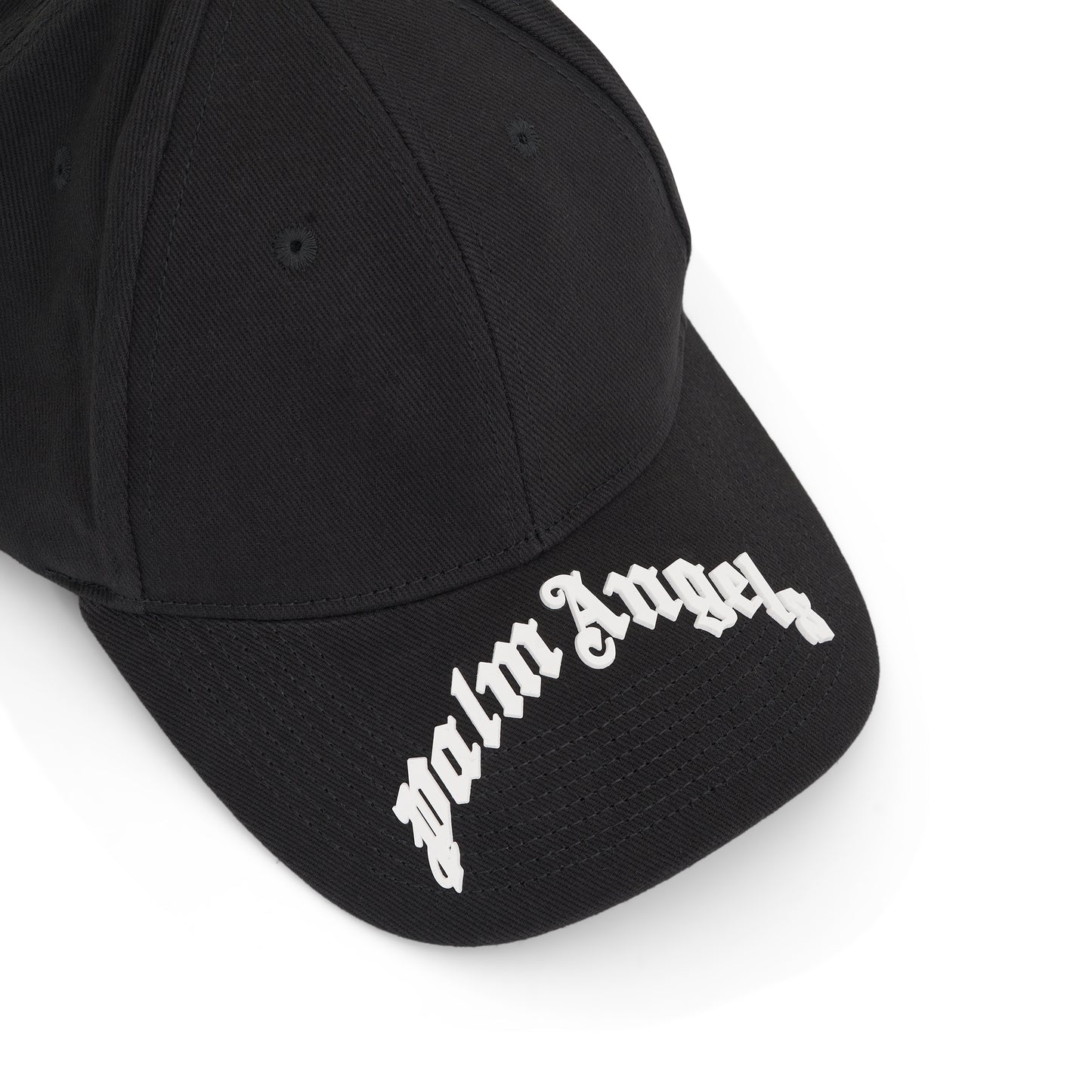 Curved PA Logo Cap in Black/White