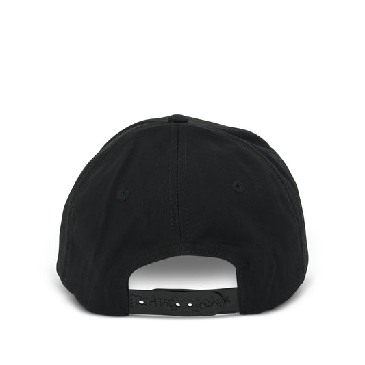 Curved Logo Cap in Black/White