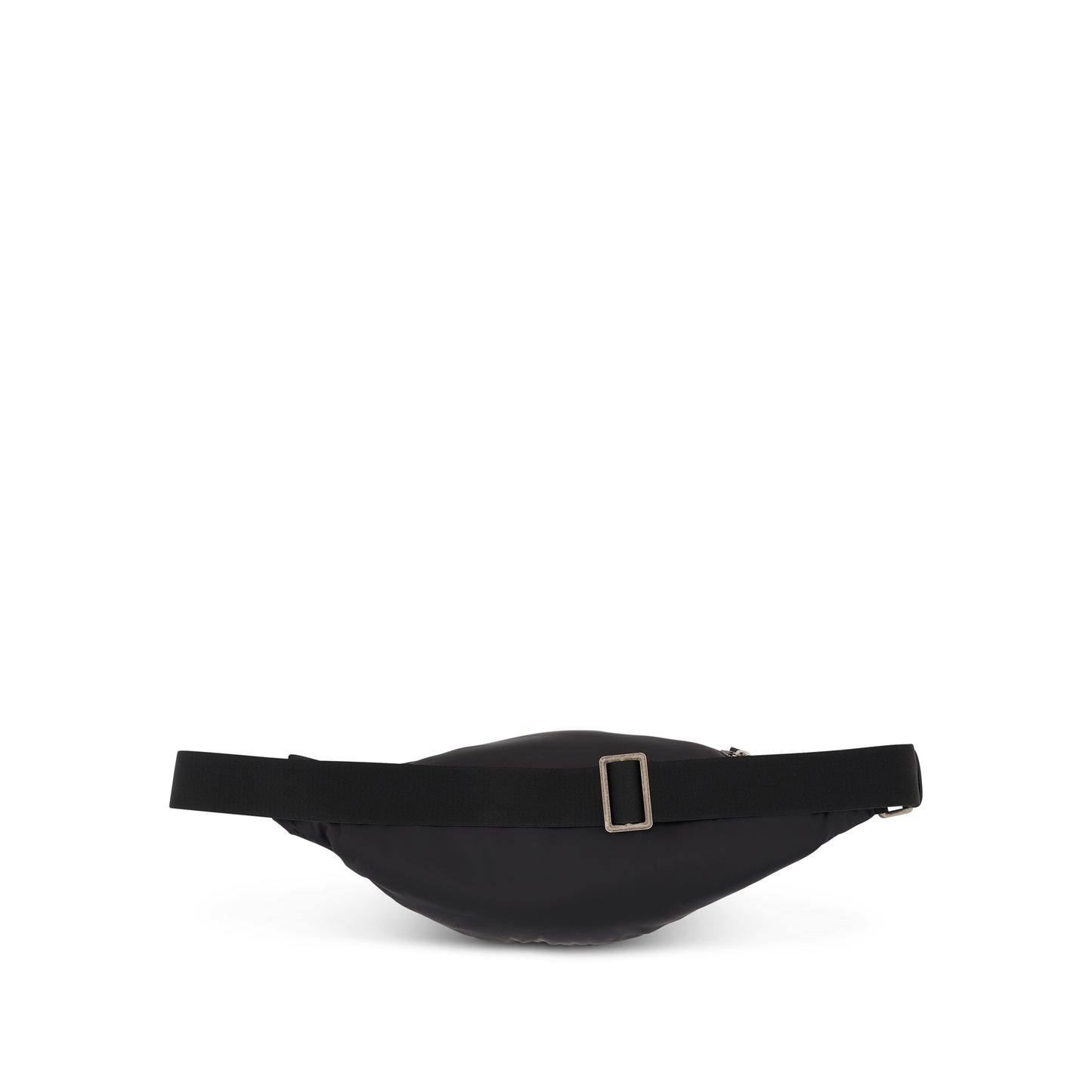 Curved Logo Fannypack in Black/White