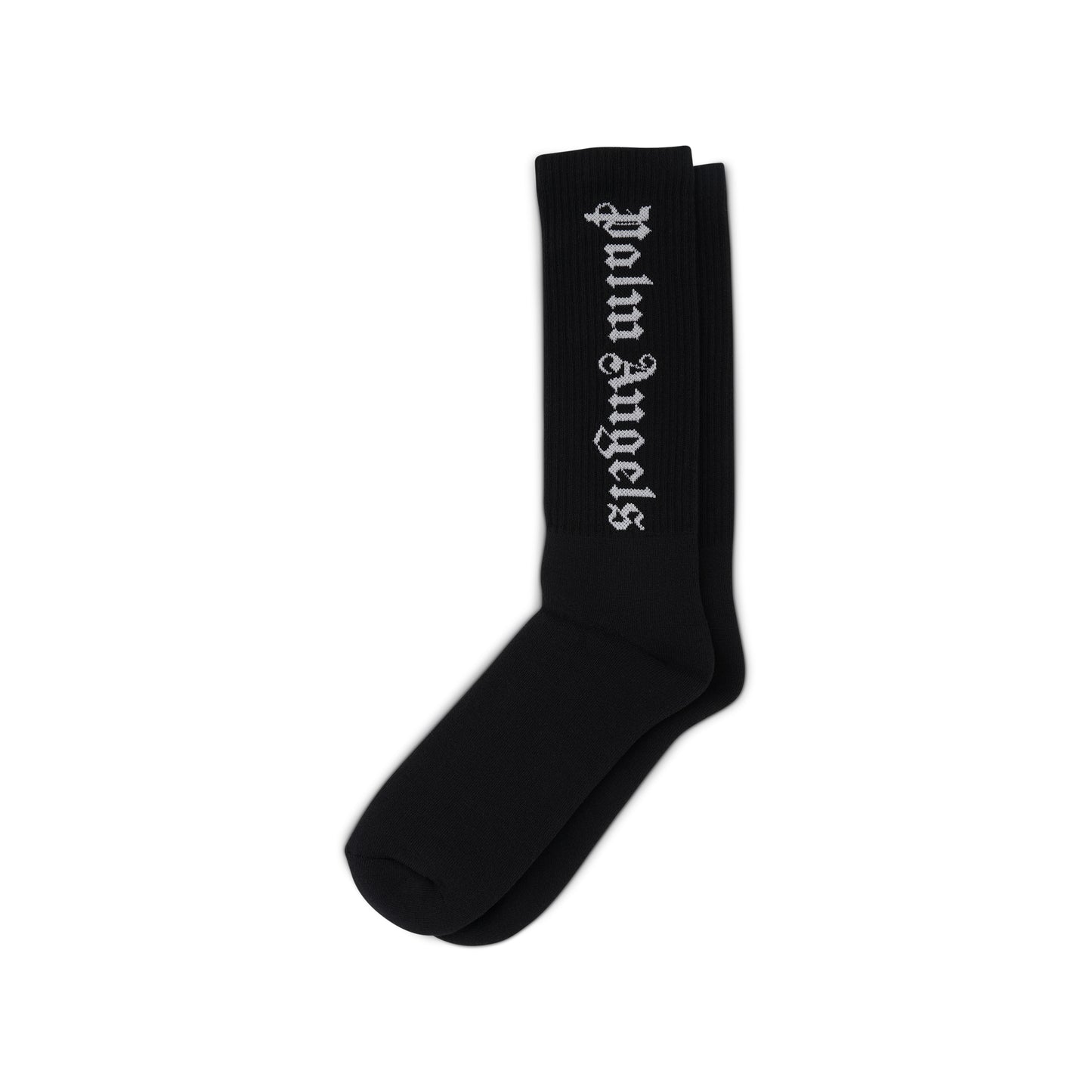 Vertical Logo Socks in Black/White