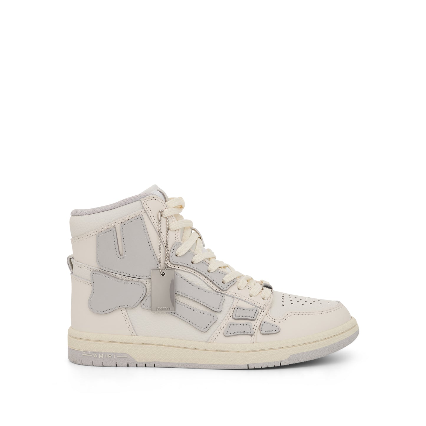 Skeleton High Leather Sneaker in White