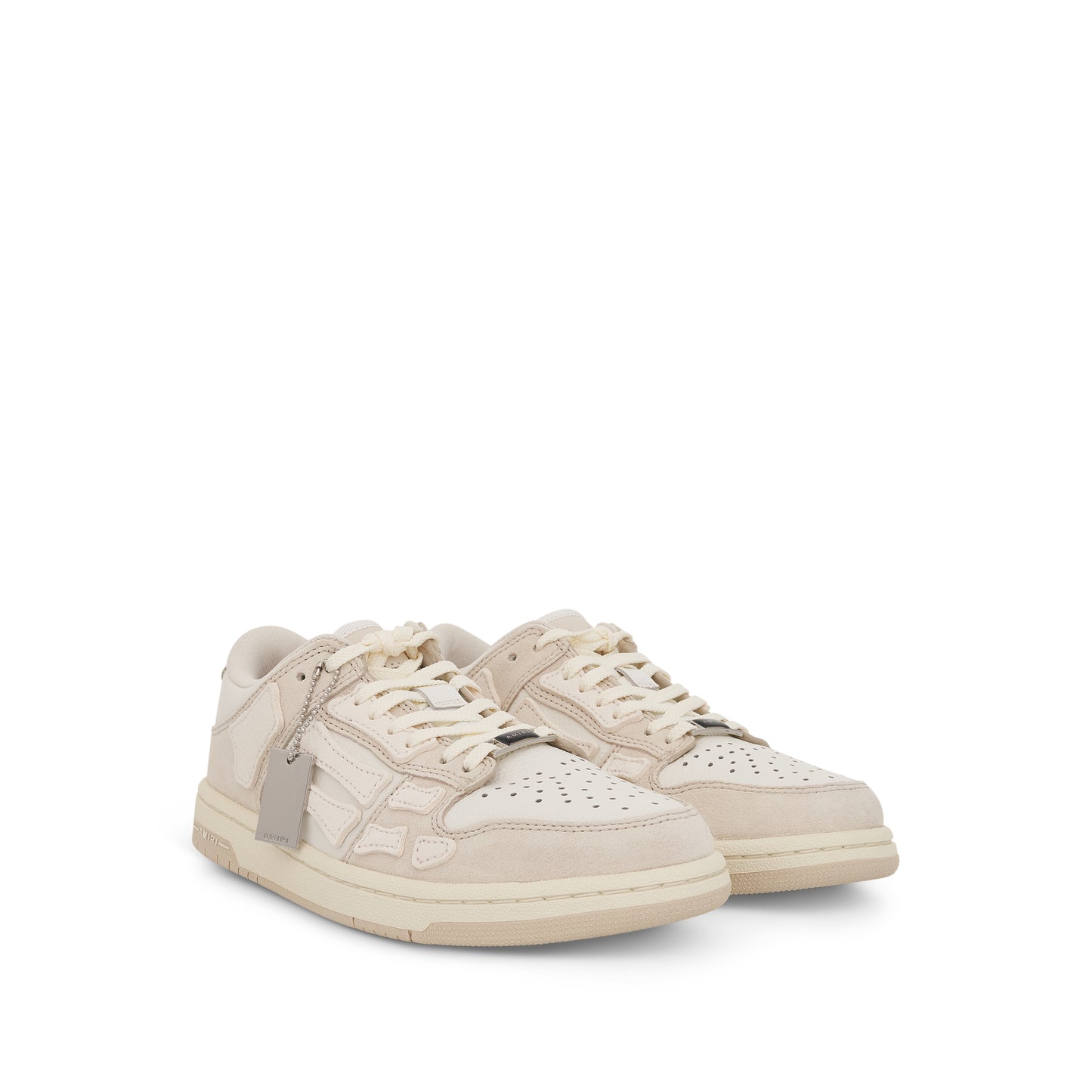 Skeleton Leather Sneaker in Alabaster