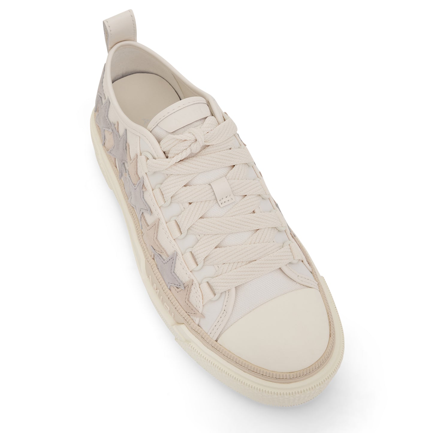 Stars Court Low Canvas Sneaker in White/Grey