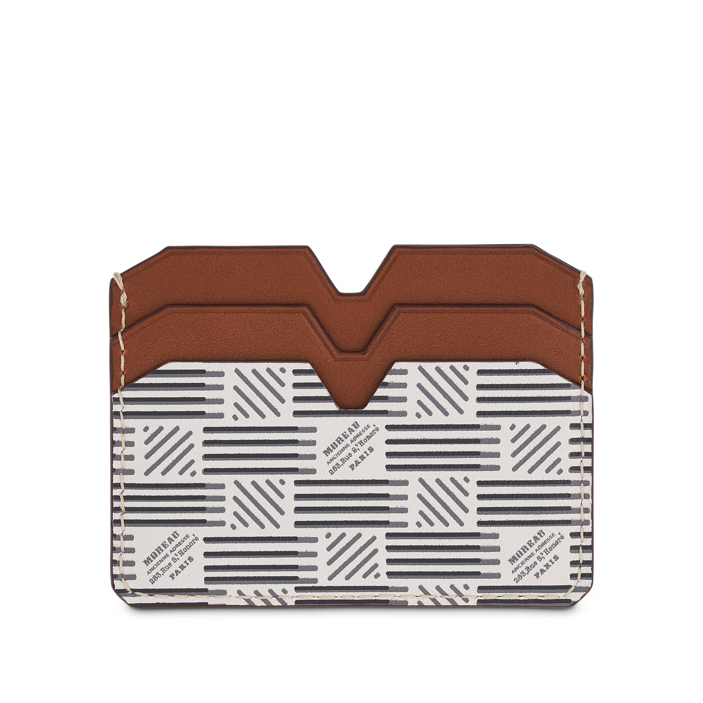 CM 4CC Cardholder in White/Brown