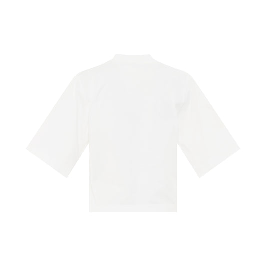 Palm Angels Bear Cropped T-Shirt on White/Brown