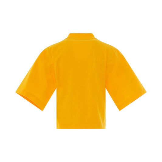 PA Bear Fitted T-Shirt in Ocher Yellow