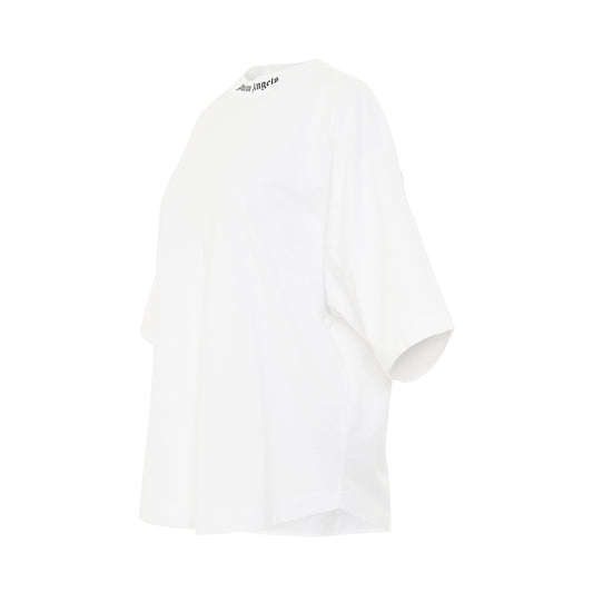 Classic Logo Oversize T-Shirt in White/Black