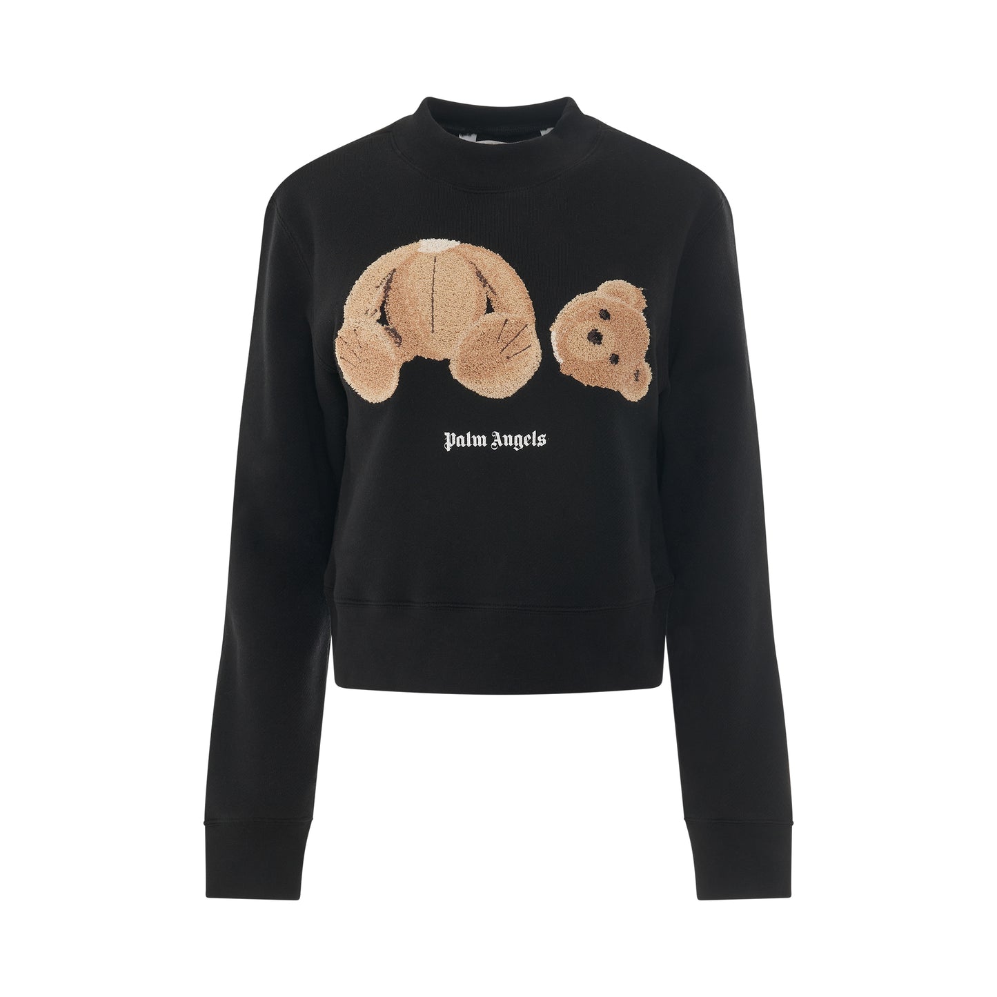 PA Bear Fitted Crewneck in Black/Brown