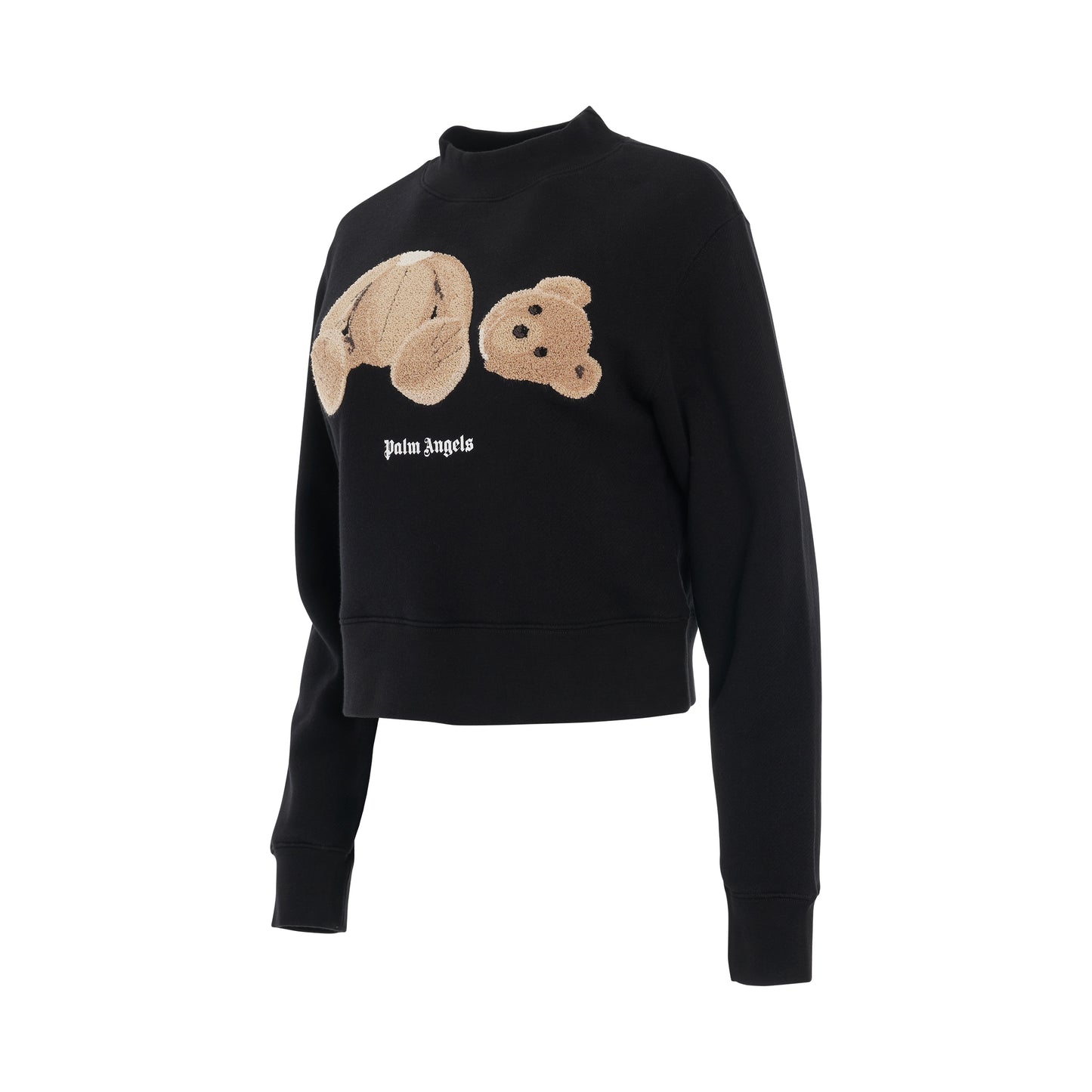 PA Bear Fitted Sweatshirt in Black