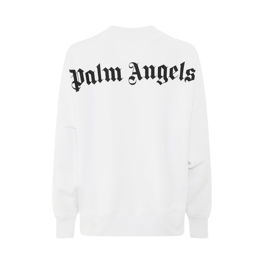 Classic Logo Crewneck in White/Black