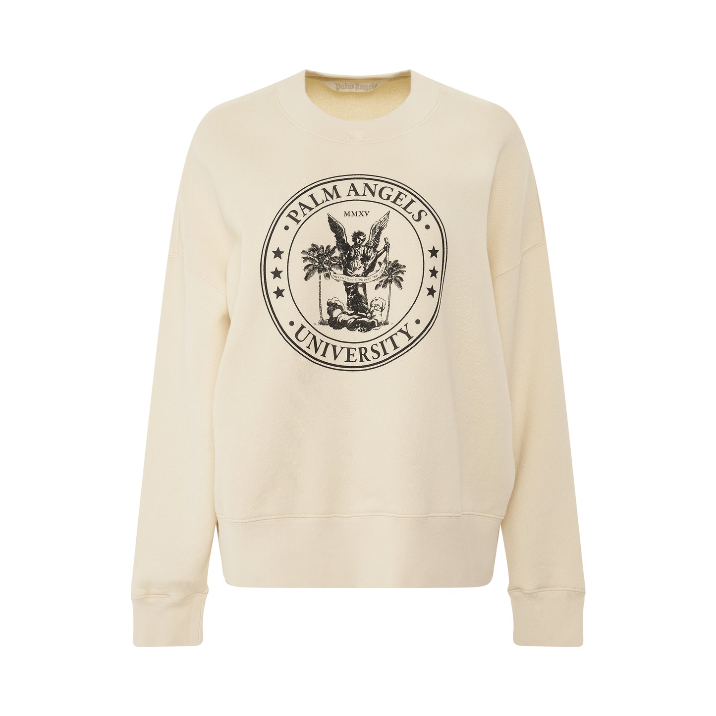 College Classic Crewneck in Butter/Black