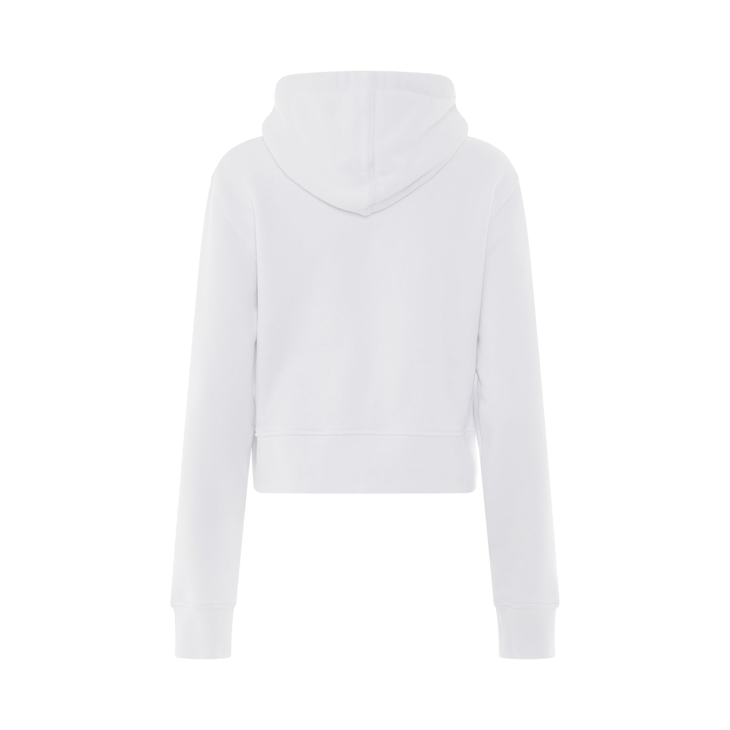 Rhinestone Spray Logo Hoodie in White