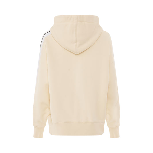 Track Hoodie in Butter/Black