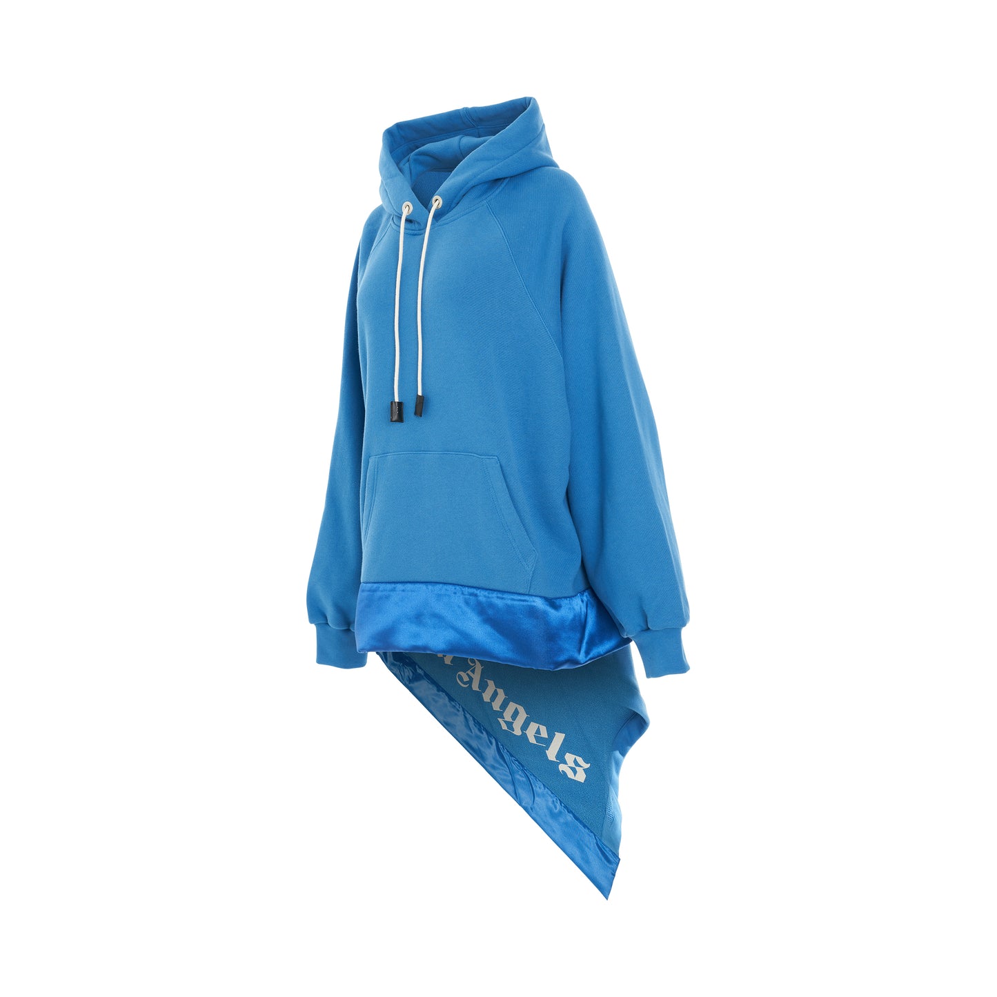 Logo Drape Hoodie in Blue