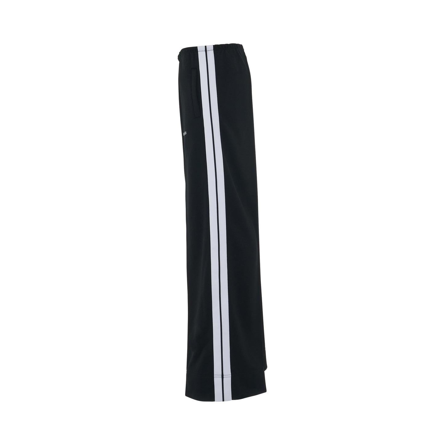 Loose Track Pants in Black/White