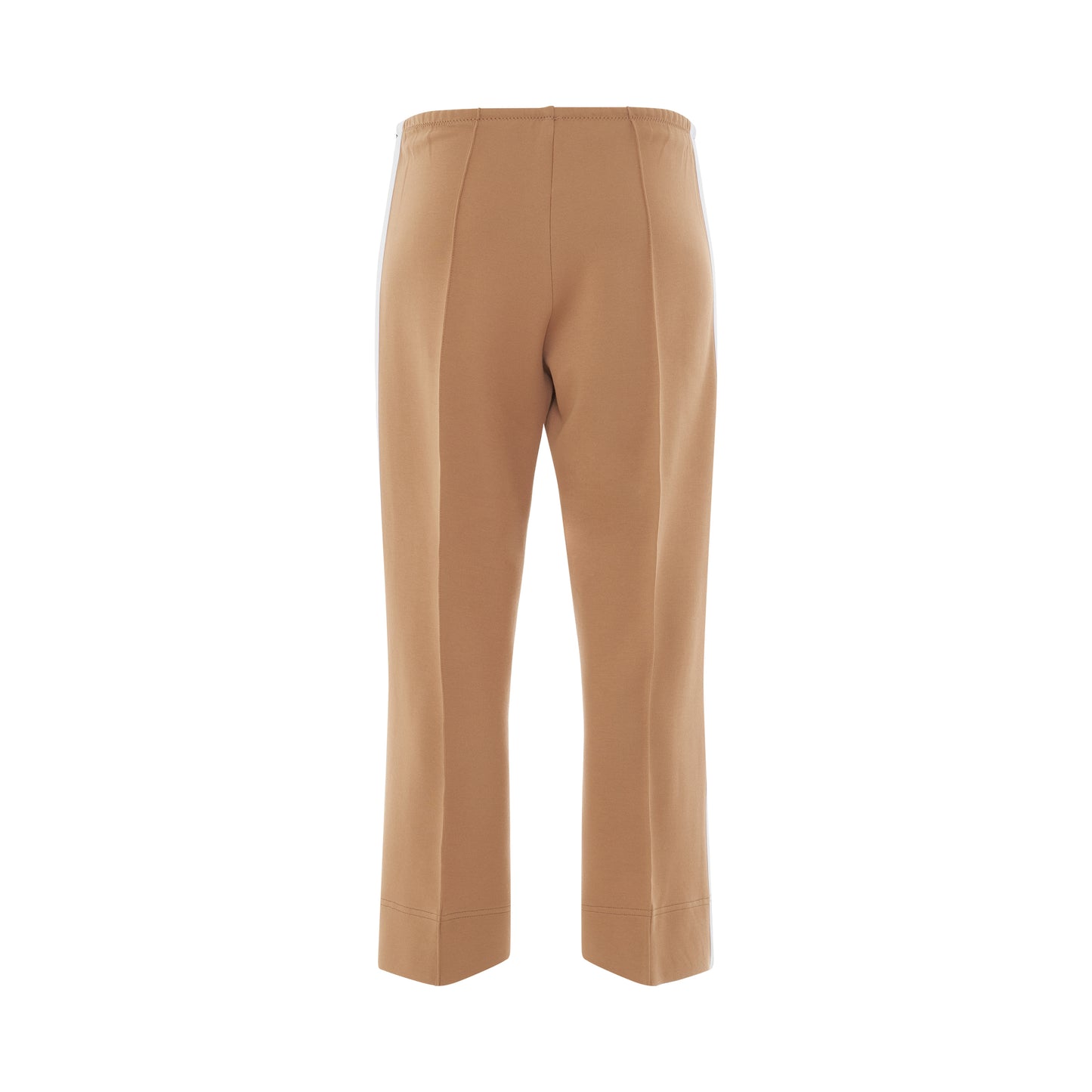 Cropped Suit Pants in Sand/White