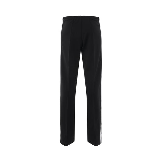 Loose Fit Track Pants in Black/White