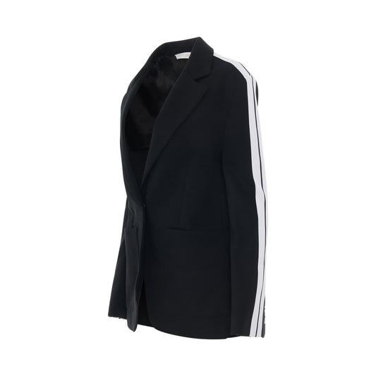 Track Blazer in Black/White